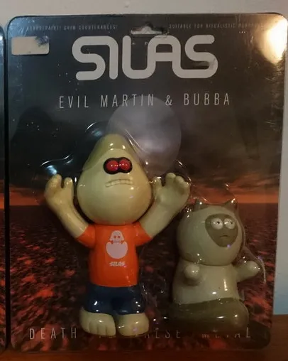 Amos Toys 1999 James Jarvis Evil Martin & Bubba Orange Ver 5" Vinyl Figure