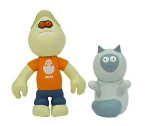 Amos Toys 1999 James Jarvis Evil Martin & Bubba Orange Ver 5" Vinyl Figure
