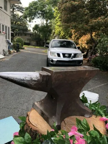 Antique Large 102 Peter Wright English Hundredweight Anvil 112 Pounds Rare