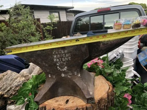 Antique Large 102 Peter Wright English Hundredweight Anvil 112 Pounds Rare