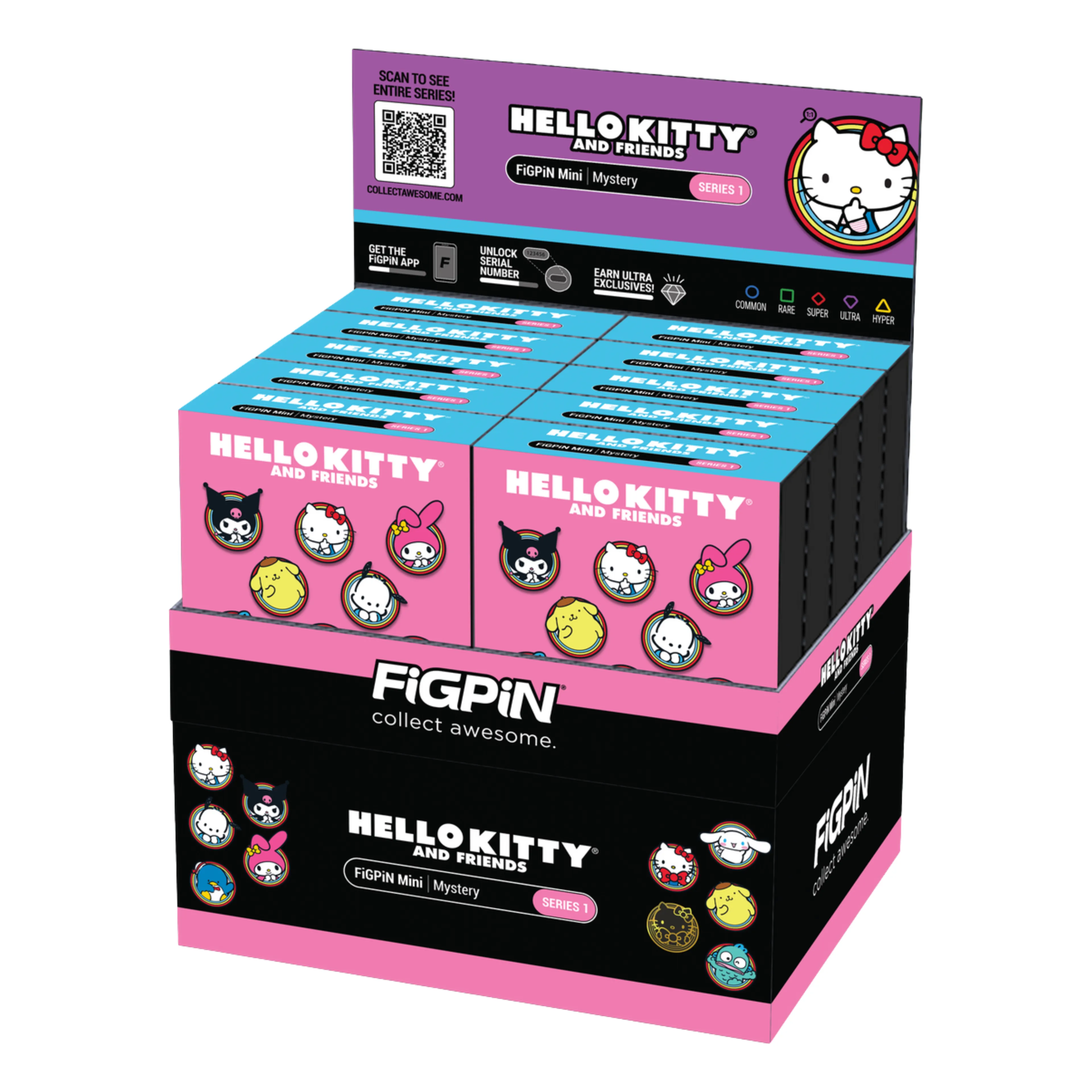 Figpin Hello Kitty and Friends Mystery Mini Series 1 - PDQ 10-pack