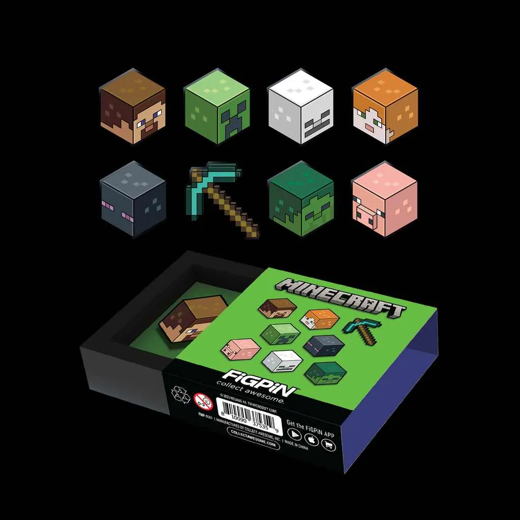 Figpin Minecraft Mystery Mini Series 1 - PDQ 10-pack