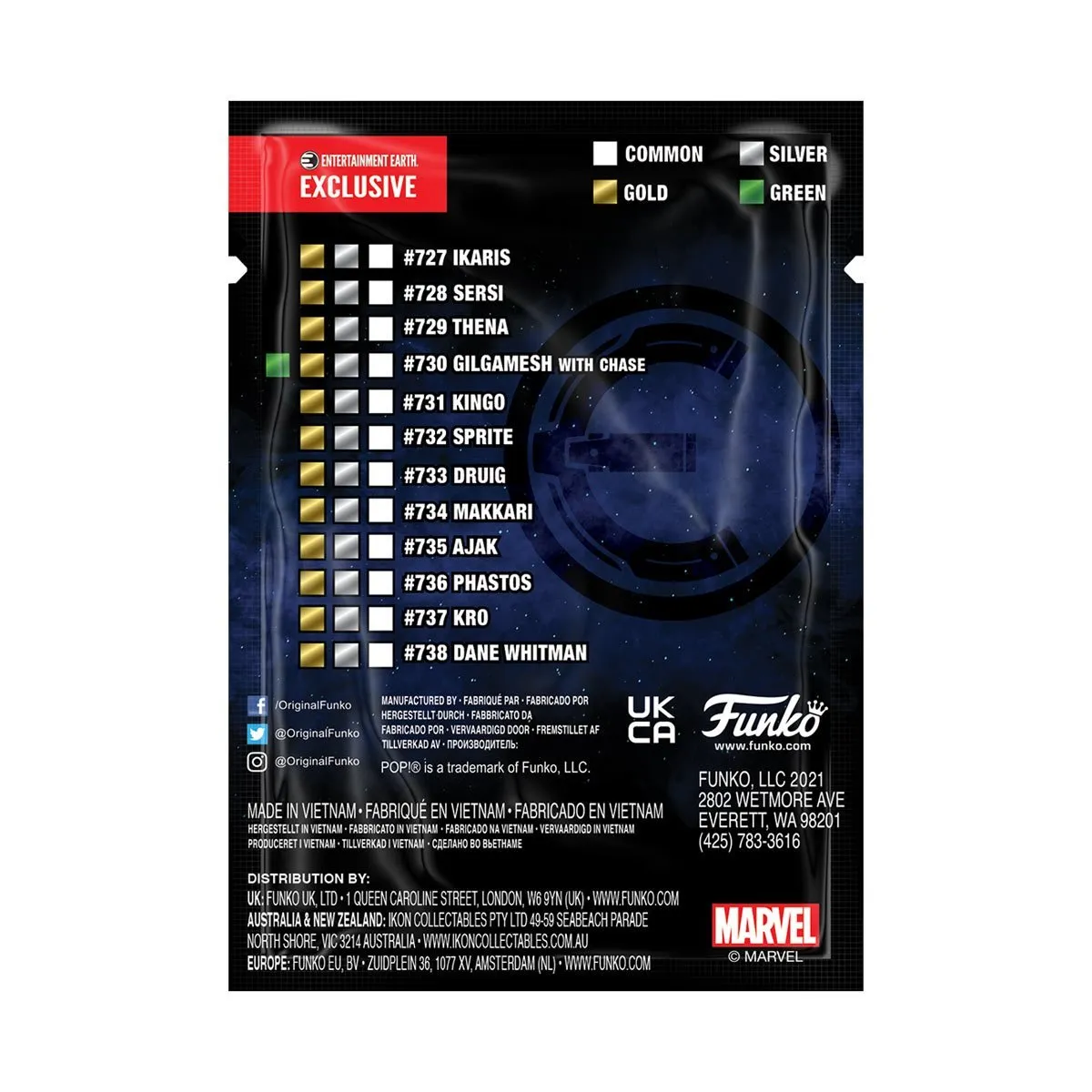 Funko Pop! Marvel #733 - The Eternals - Druig (Entertainment Earth Exclusive) Vinyl Figure with Collectible Card LOW STOCK