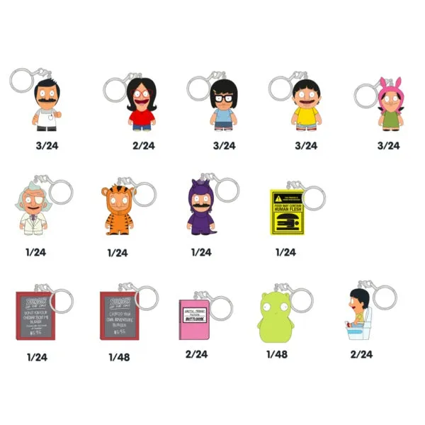 Kidrobot Bob's Burgers Vinyl Keychain Series: (1 Blind Box)