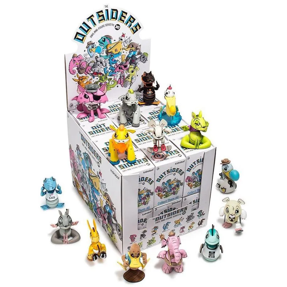Kidrobot The Outsiders Vinyl Mini Series by J. Led: (1 Blind Box)