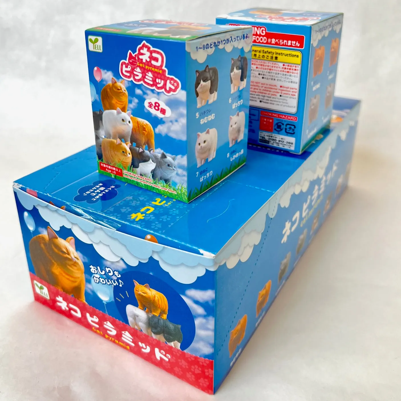 X 70763 CAT PYRAMID FIGURINES BLIND BOX-DISCONTINUED