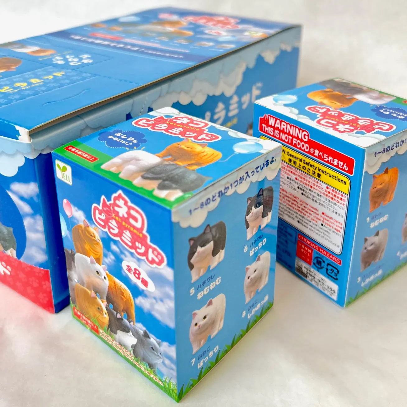 X 70763 CAT PYRAMID FIGURINES BLIND BOX-DISCONTINUED