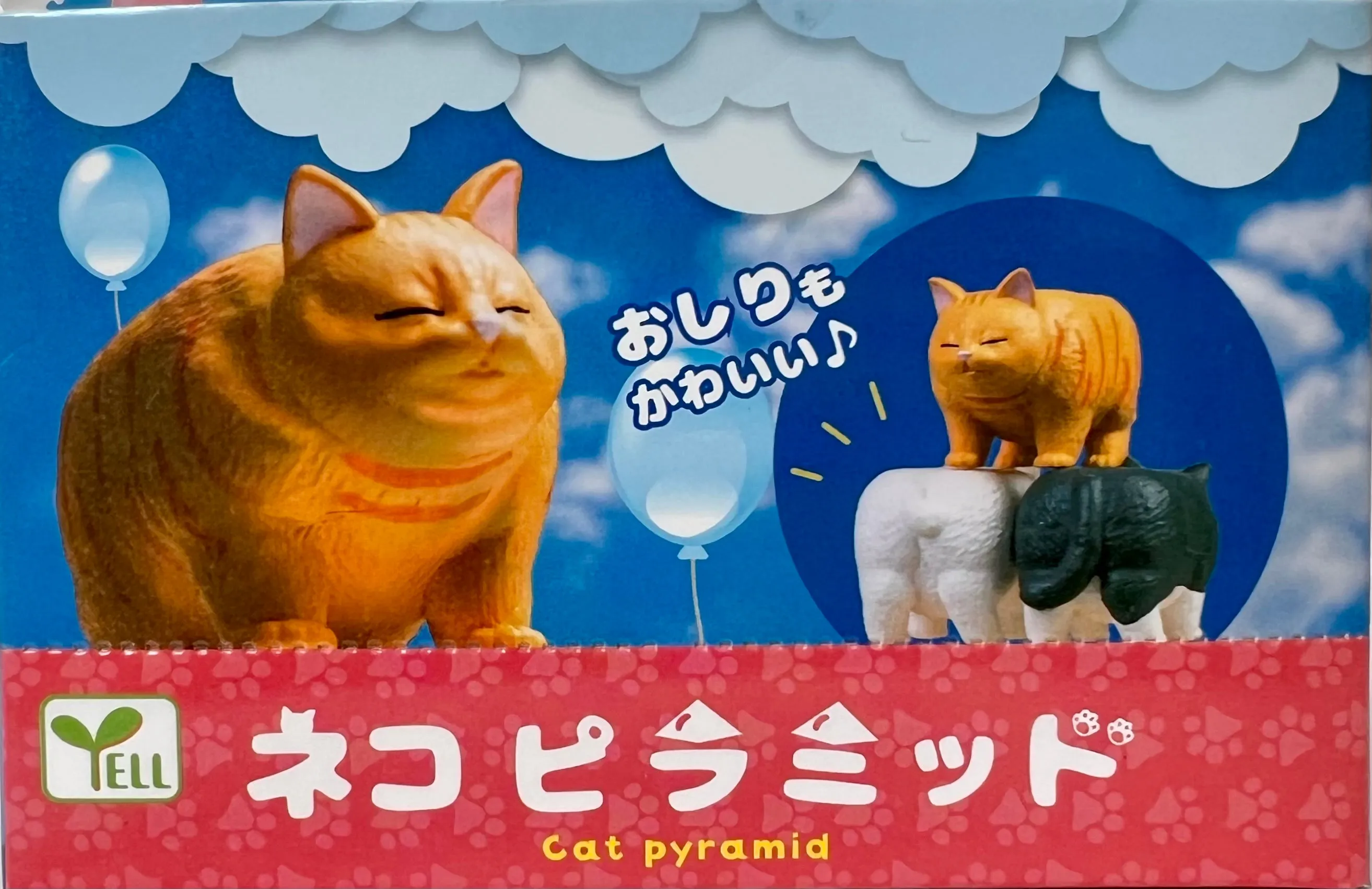 X 70763 CAT PYRAMID FIGURINES BLIND BOX-DISCONTINUED